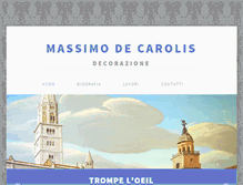 Tablet Screenshot of massimodecarolis.it